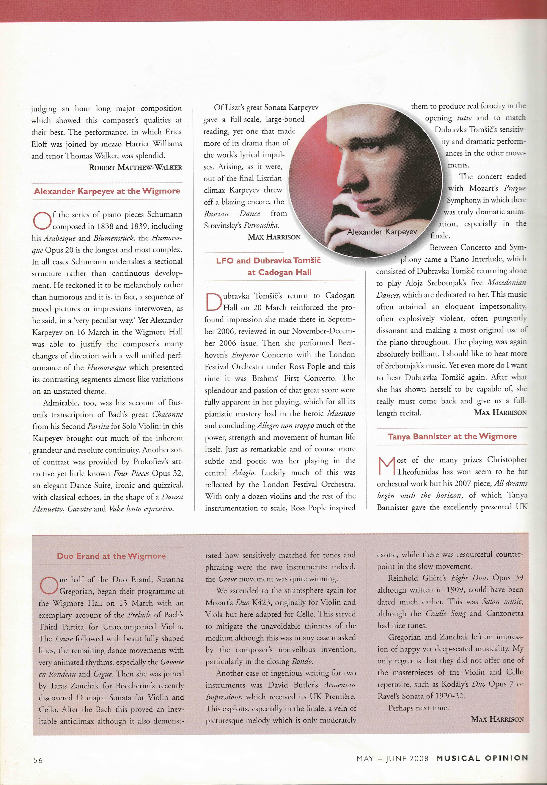 MUSICAL OPINION (2008)